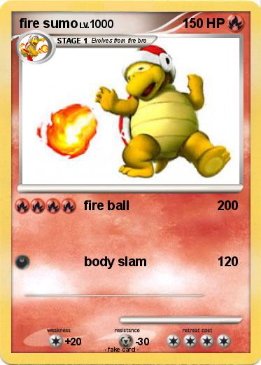 Pokemon fire sumo