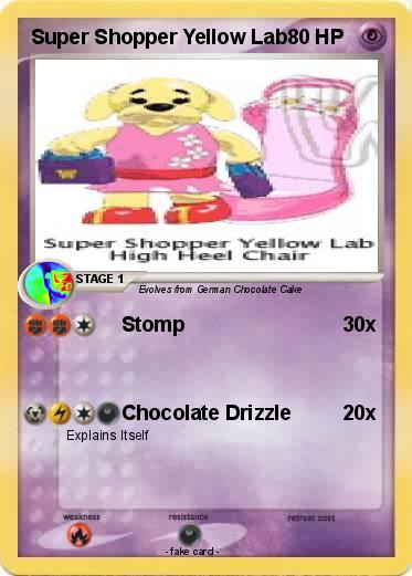 Pokemon Super Shopper Yellow Lab