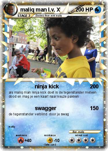 Pokemon maliq man l.v. X