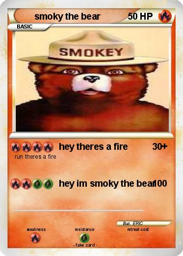 Pokemon smoky the bear