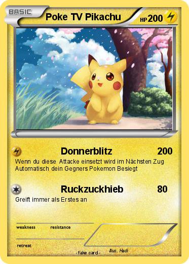 Pokemon Poke TV Pikachu