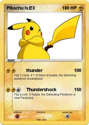 Pokemon Pikachu lv.EX