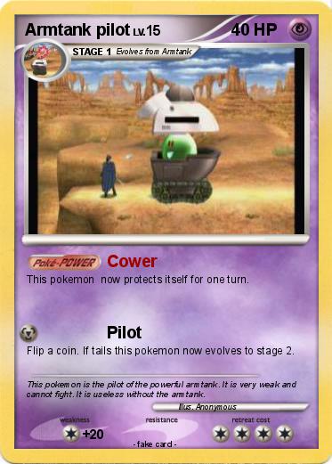 Pokemon Armtank pilot