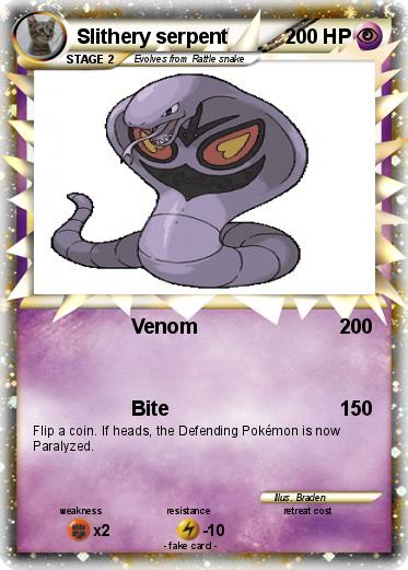 Pokemon Slithery serpent