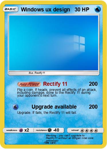 Pokemon Windows ux design
