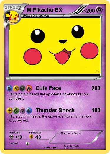 Pokemon M Pikachu EX