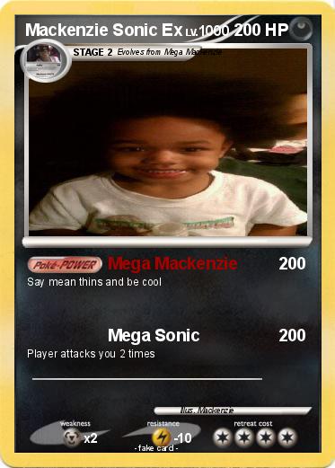 Pokemon Mackenzie Sonic Ex