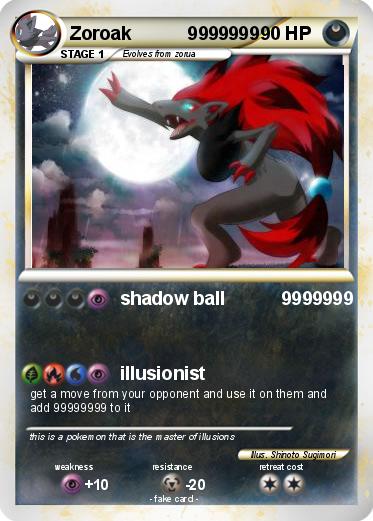 Pokemon Zoroak           9999999