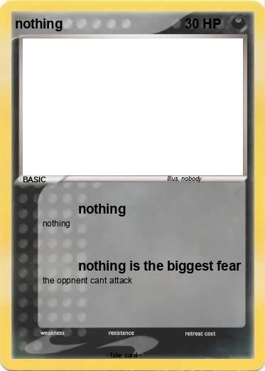 Pokemon nothing