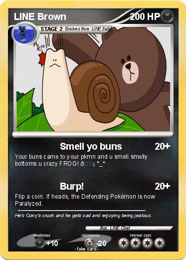 Pokemon LINE Brown