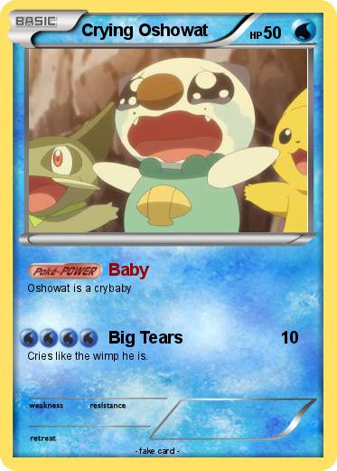 Pokemon Crying Oshowat