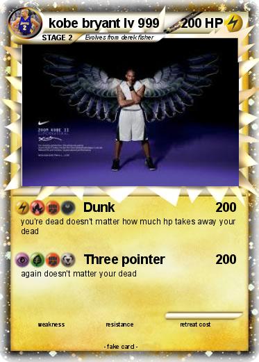 Pokemon kobe bryant lv 999