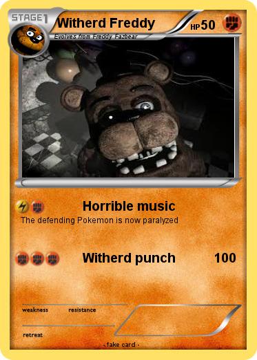 Pokemon Witherd Freddy