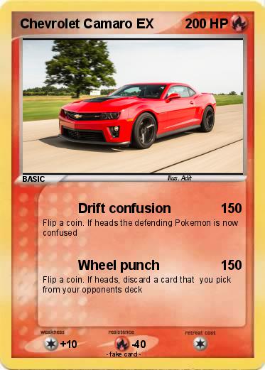 Pokemon Chevrolet Camaro EX