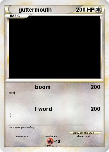 Pokemon guttermouth
