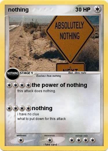 Pokemon nothing