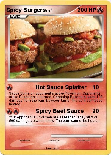 Pokemon Spicy Burgers