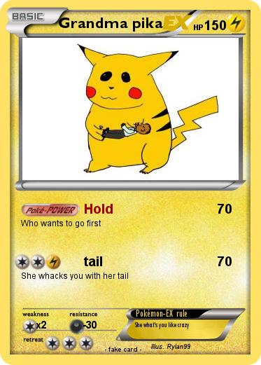 Pokemon Grandma pika