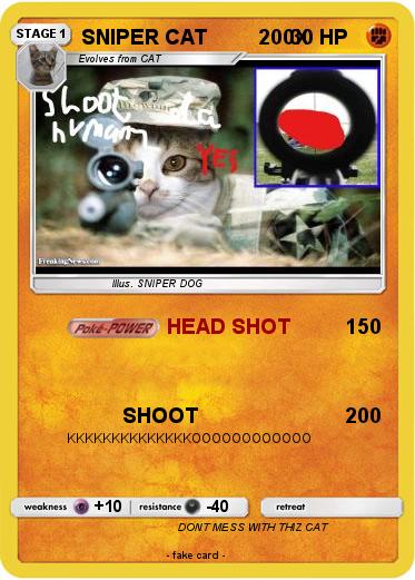 Pokemon SNIPER CAT         200X