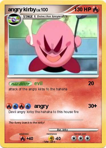 Pokemon angry kirby