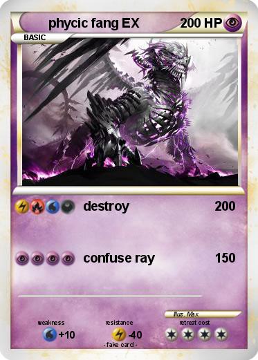 Pokemon phycic fang EX
