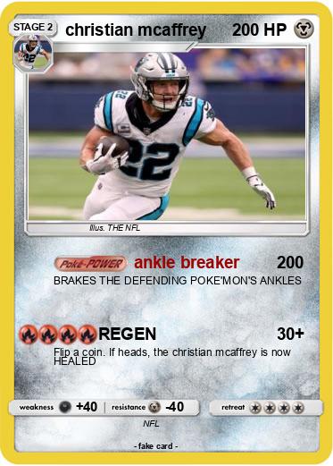 Pokemon christian mcaffrey