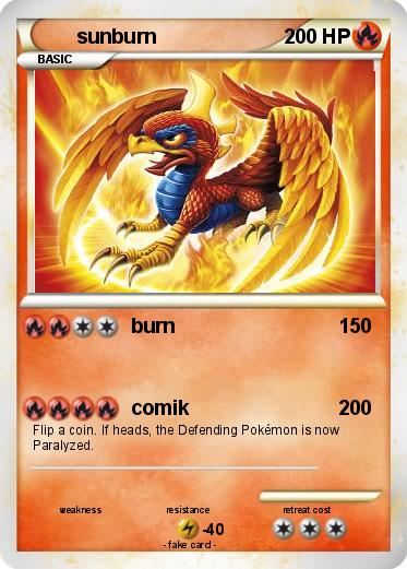 Pokemon sunburn