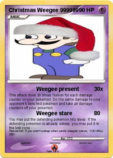 Pokemon Christmas Weegee 999999