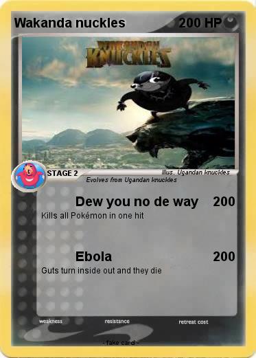 Pokemon Wakanda nuckles