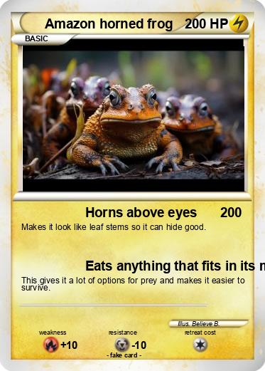 Pokemon Amazon horned frog