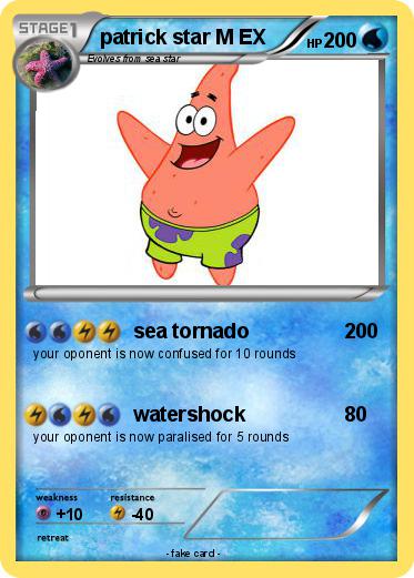 Pokemon patrick star M EX