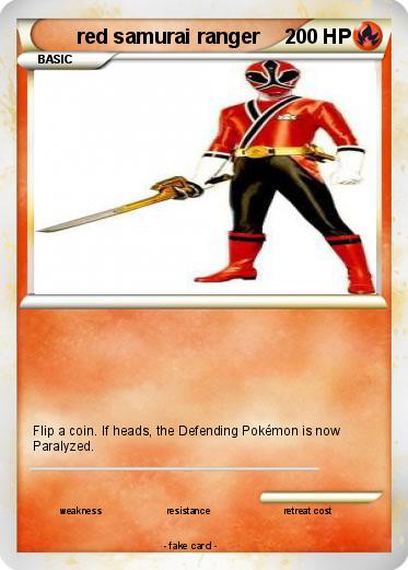 Pokemon red samurai ranger