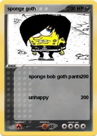 Pokemon sponge goth