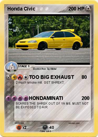 Pokemon Honda Civic