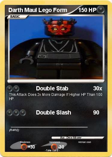 Pokemon Darth Maul Lego Form