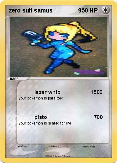 Pokemon zero suit samus                9