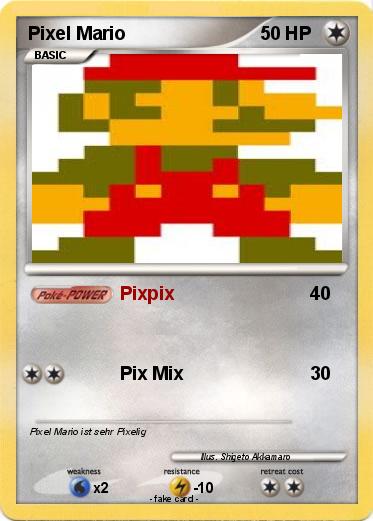 Pokemon Pixel Mario