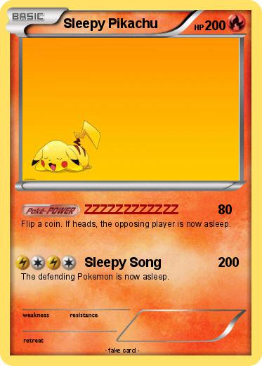 Pokemon Sleepy Pikachu