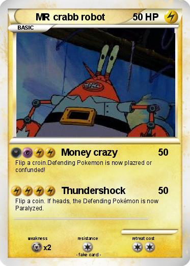 Pokemon MR crabb robot