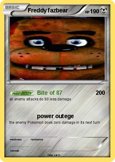 Pokemon Freddy fazbear