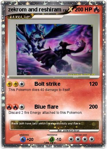 Pokemon zekrom and reshiram