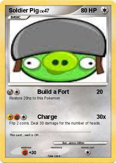 Pokemon Soldier Pig