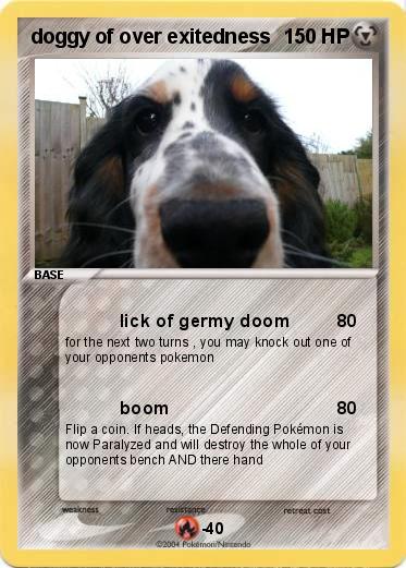 Pokemon doggy of over exitedness