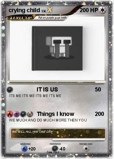 Pokemon crying child