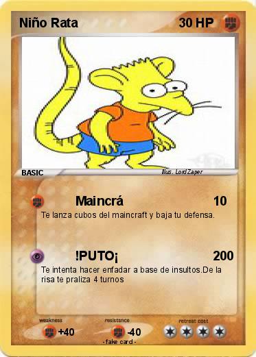Pokemon Niño Rata