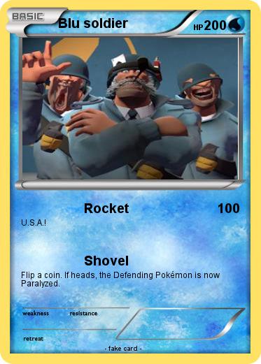 Pokemon Blu soldier