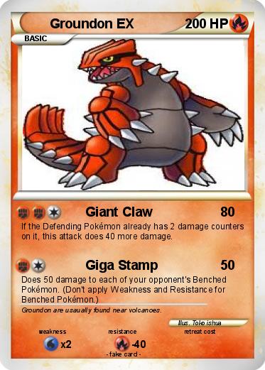 Pokemon Groundon EX
