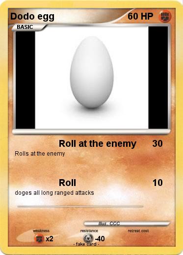 Pokemon Dodo egg