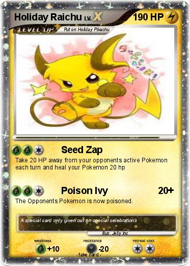 Pokemon Holiday Raichu
