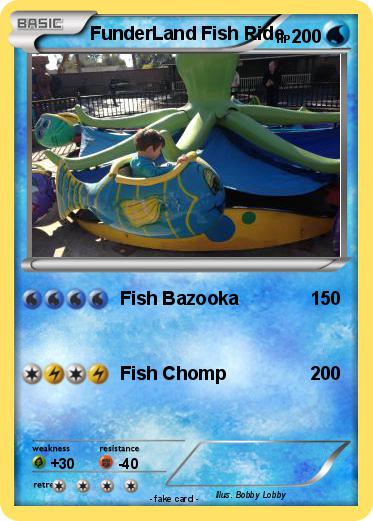 Pokemon FunderLand Fish Ride